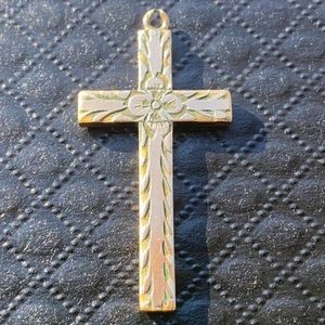 VTG 12K Yellow Gold Cross